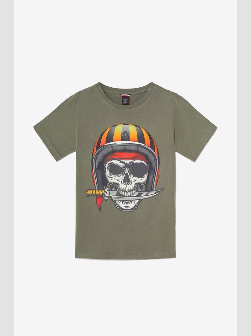 Tee-Shirt GIRIBO 'Le Temps Des Cerises' Vert - Kiabi