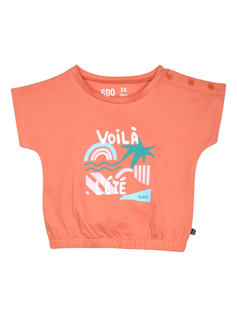 TEE SHIRT GIULETTA SANS MANCHES ENFANT Orange - Kiabi