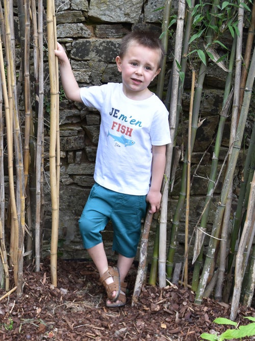 TEE SHIRT GIUSEPPE MANCHES COURTES ENFANT - Kiabi
