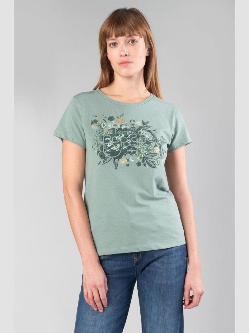 Tee-Shirt GRACY 'Le Temps Des Cerises' Vert - Kiabi