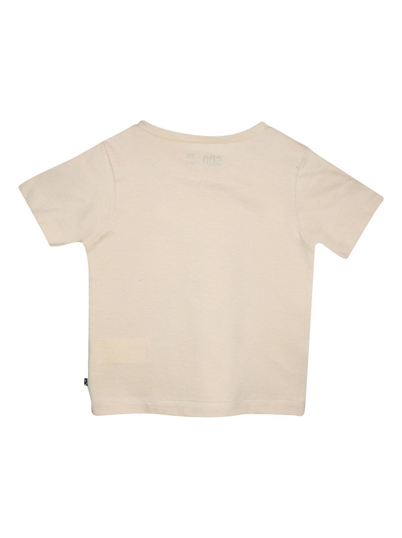 TEE SHIRT GRATIEN MANCHES COURTES ENFANT Beige - Kiabi