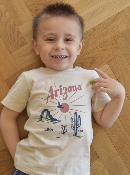 TEE SHIRT GRATIEN MANCHES COURTES ENFANT - Kiabi