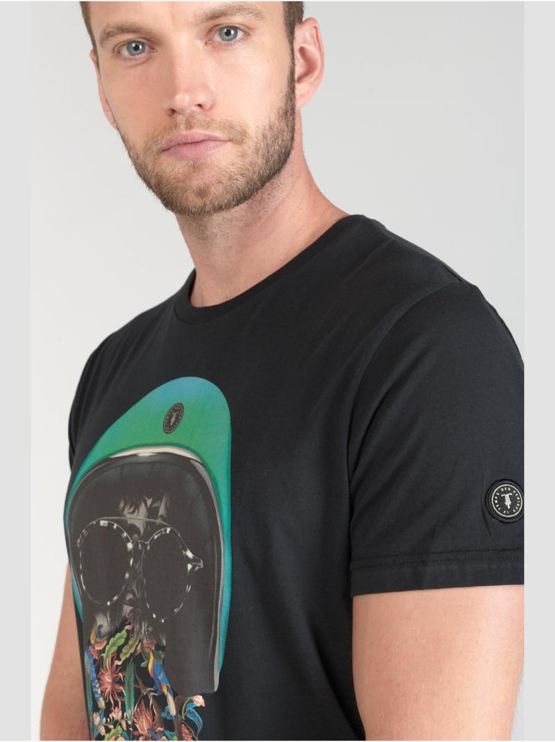 Tee-Shirt GREGOR 'Le Temps Des Cerises' Noir - Kiabi