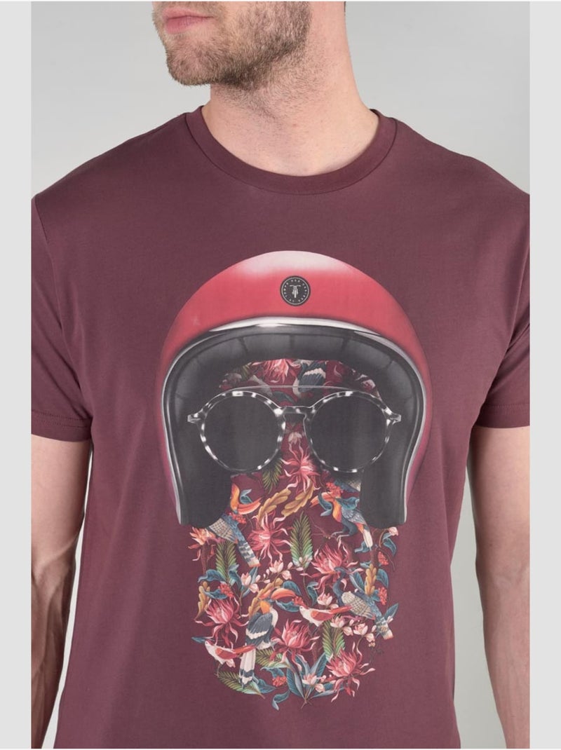 Tee-Shirt GREGOR 'Le Temps Des Cerises' Rouge - Kiabi