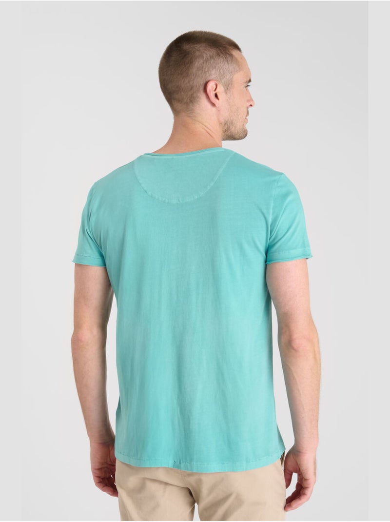 Tee-shirt gribs 'le temps des cerises' Bleu - Kiabi