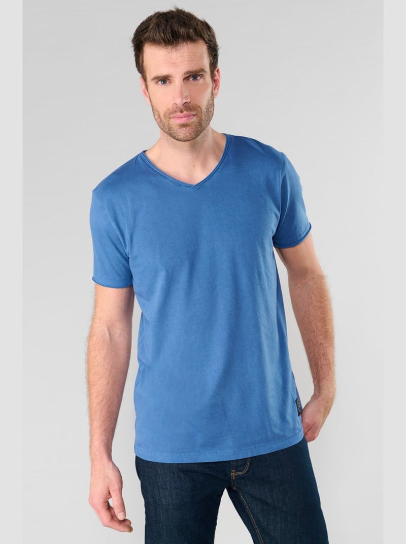 Tee-Shirt GRIBS 'Le Temps Des Cerises' Bleu - Kiabi
