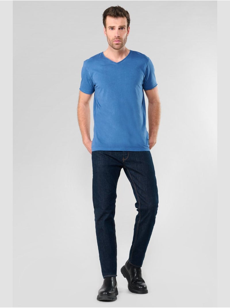 Tee-shirt gribs 'le temps des cerises' Bleu - Kiabi