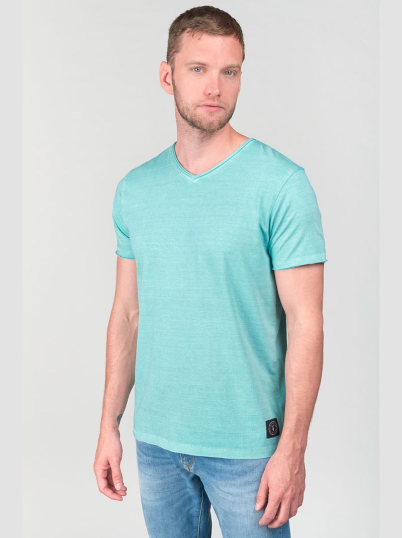 Tee-Shirt GRIBS 'Le Temps Des Cerises' Bleu - Kiabi
