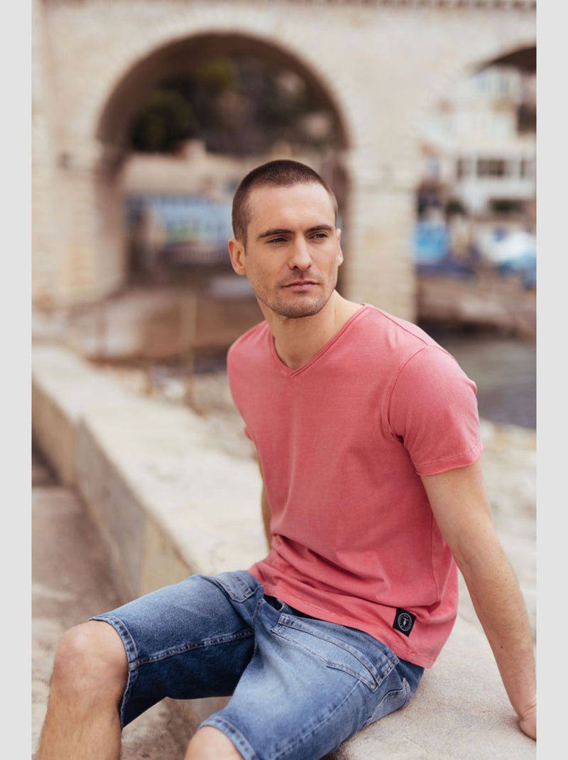 Tee-Shirt GRIBS 'Le Temps Des Cerises' Rose - Kiabi