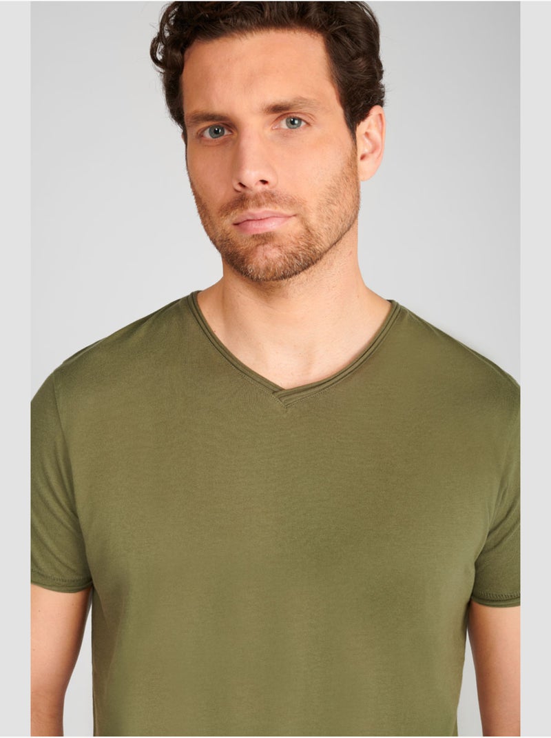 Tee-Shirt GRIBS 'Le Temps Des Cerises' Vert - Kiabi