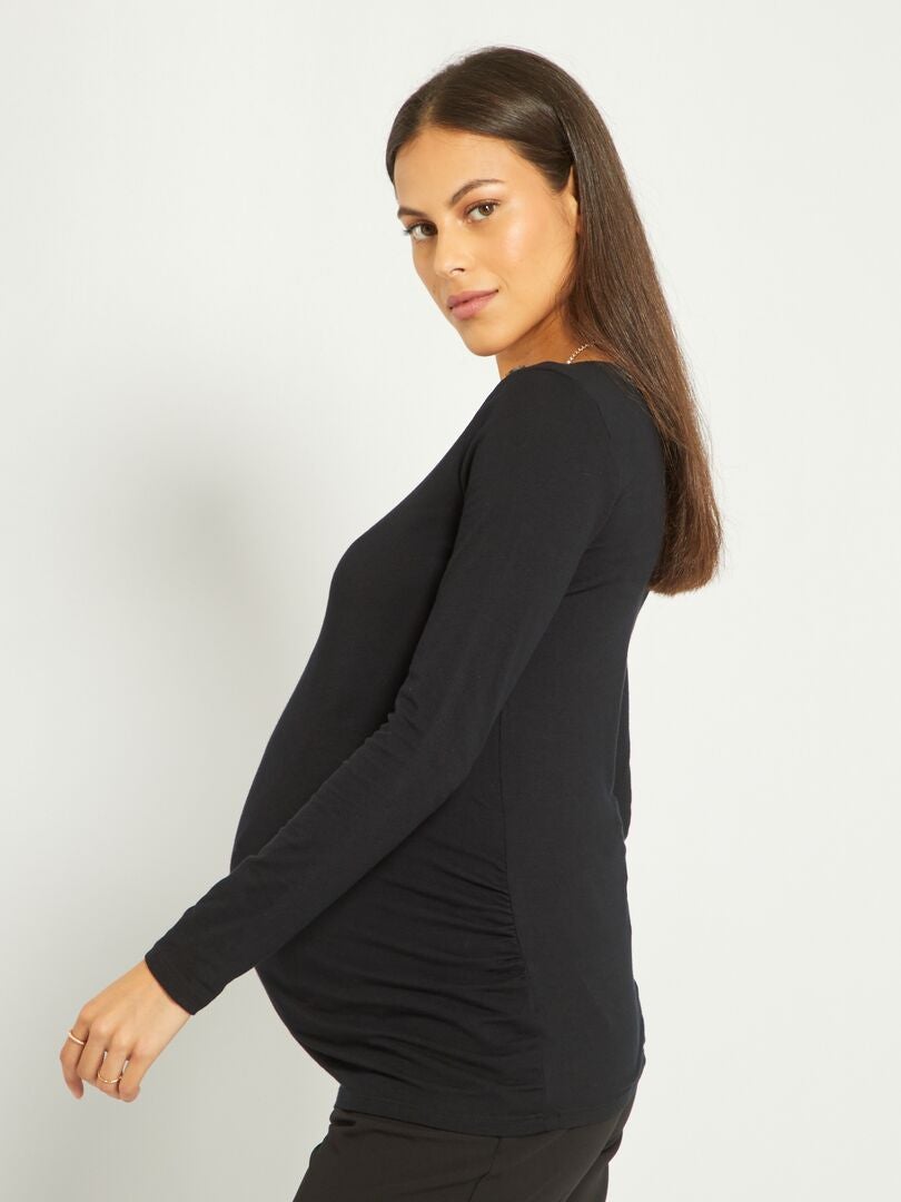Teeshirt grossesse basique noir Kiabi 3.60€
