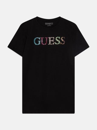 Tee shirt Guess kids à détail strass