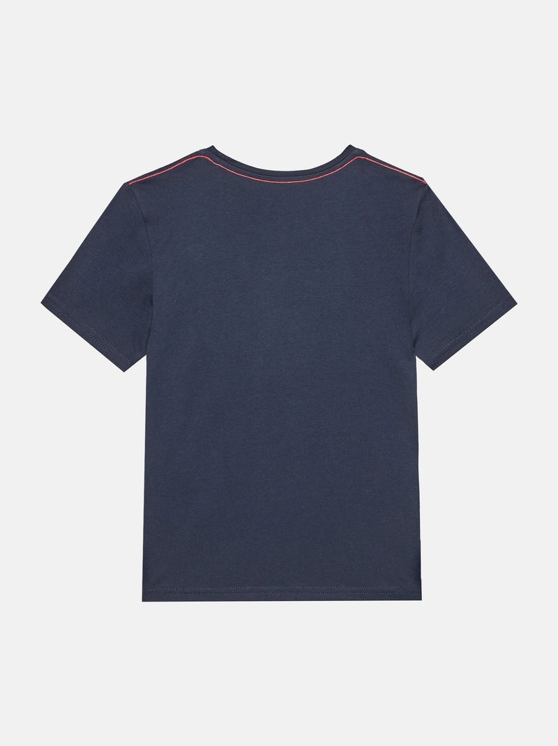 Tee Shirt Guess kids manches courtes Bleu foncé - Kiabi