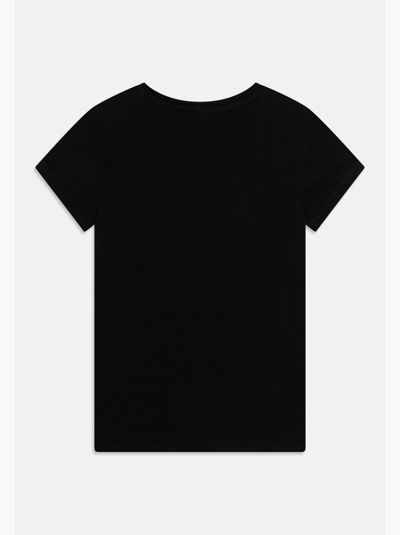 Tee shirt Guess kids manches courtes Noir - Kiabi