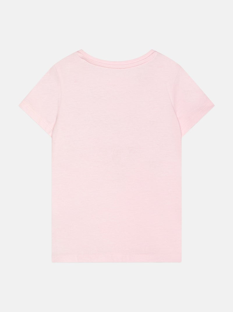 Tee shirt Guess kids manches courtes Rose - Kiabi