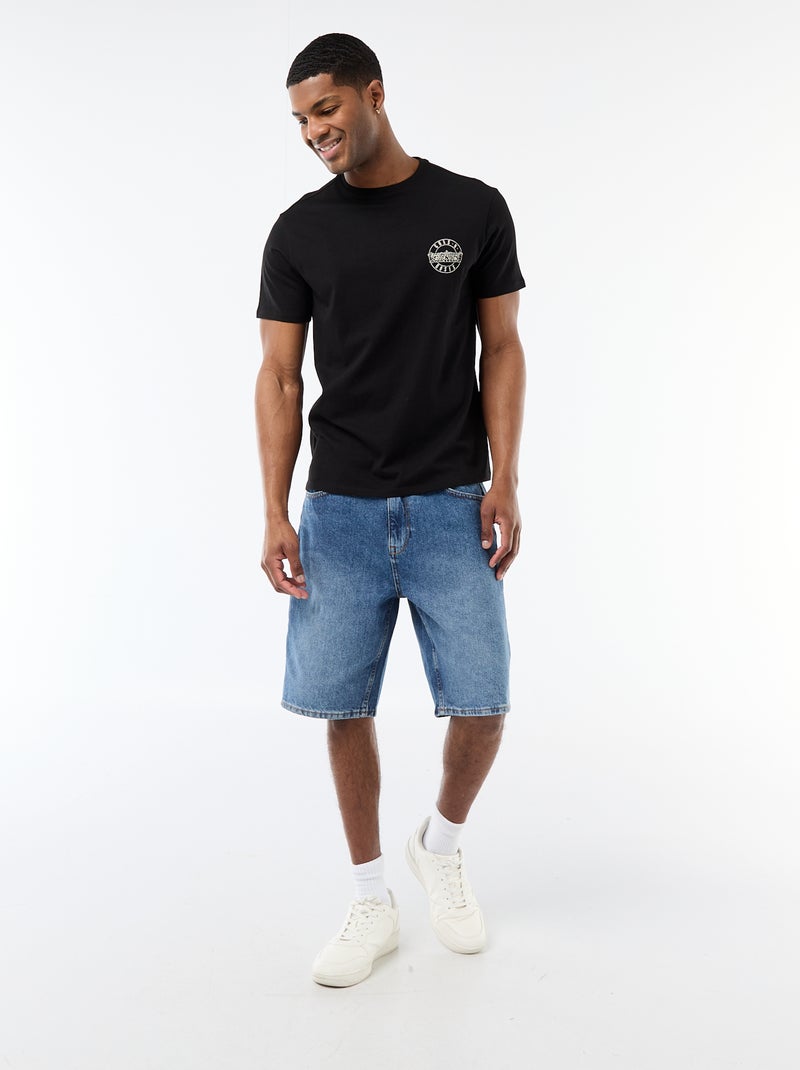 Tee-shirt 'Guns N' Roses' Noir - Kiabi