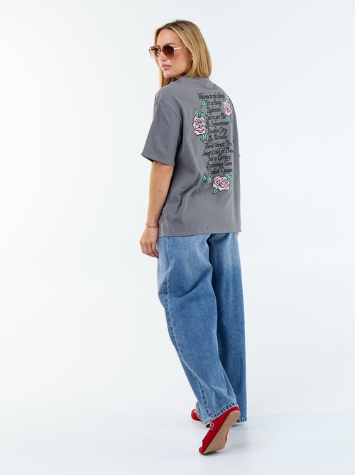 Tee-shirt 'Guns N'Roses' à manches courtes imprimé recto/verso - Kiabi