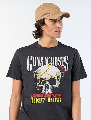 Tee-shirt 'Guns N'Roses' manches courtes