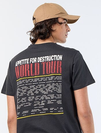 Tee-shirt 'Guns N'Roses' manches courtes