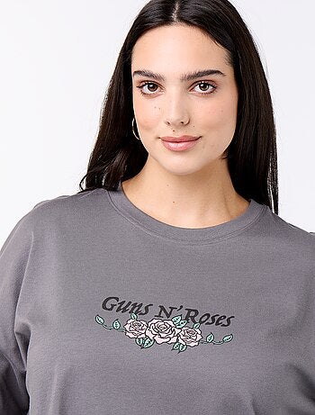 Tee-shirt 'Guns'n'Roses' à manches courtes