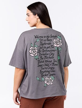Tee-shirt 'Guns'n'Roses' à manches courtes