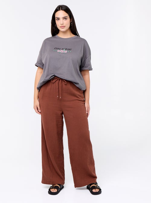 Tee-shirt 'Guns'n'Roses' à manches courtes - Kiabi