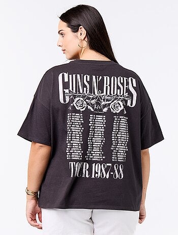 Tee-shirt 'Guns'n'Roses' à manches courtes