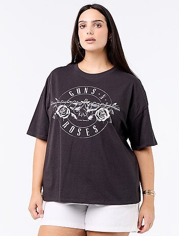 Tee-shirt 'Guns'n'Roses' à manches courtes