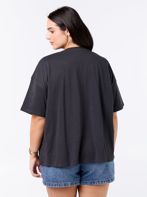 Tee-shirt 'Guns'n'Roses' à manches courtes - Kiabi