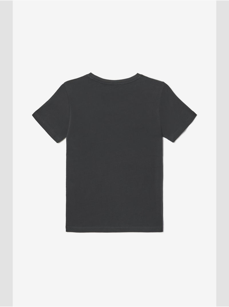 Tee-Shirt HASHIBO 'Le Temps Des Cerises' Noir - Kiabi