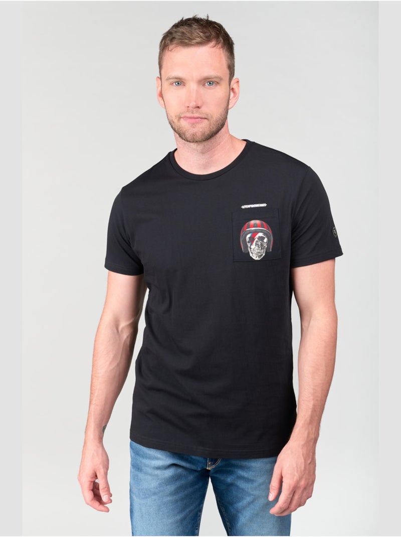 Tee-Shirt HOLT 'Le Temps Des Cerises' Noir - Kiabi