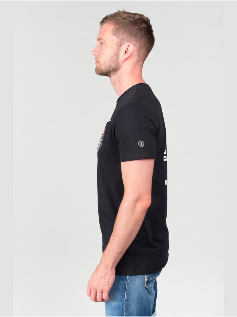 Tee-Shirt HOLT 'Le Temps Des Cerises' Noir - Kiabi