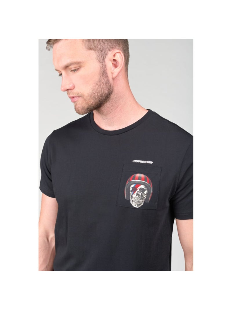 Tee-Shirt HOLT 'Le Temps Des Cerises' Noir - Kiabi