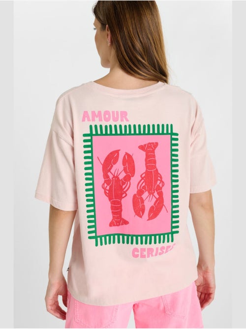 Tee-Shirt HOMARD 'Le Temps Des Cerises' - Kiabi Tee-Shirt HOMARD 'Le Temps Des Cerises' - Kiabi