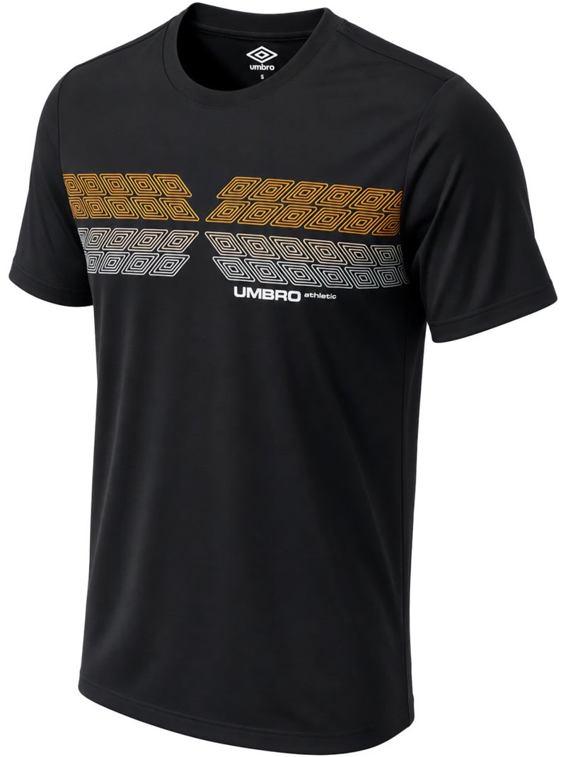 Tee shirt homme col rond avec logo imprimé 224760 umbro Noir - Kiabi