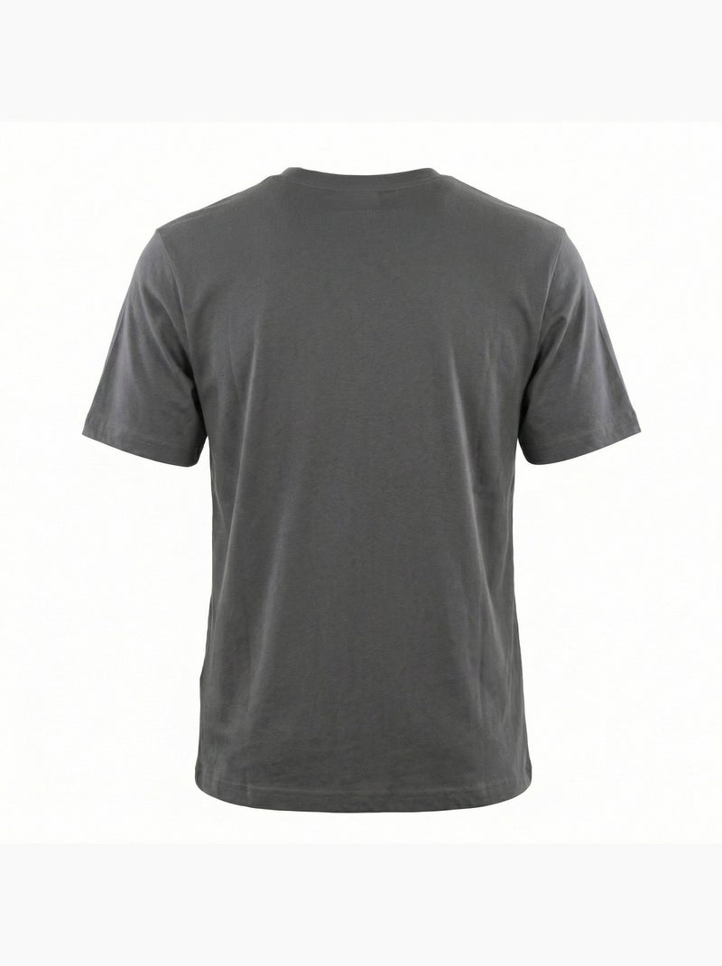 Tee shirt homme col rond chiné en coton 160gsm et logo imprimé 618292 umbro Gris - Kiabi