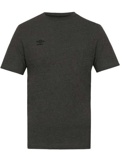 Tee shirt homme col rond chiné en coton 160gsm et logo imprimé 618292 umbro - Kiabi Tee shirt homme col rond chiné en coton 160gsm et logo imprimé 618292 umbro - Kiabi