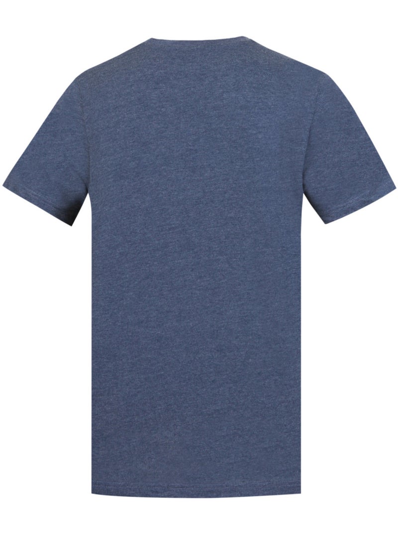 Tee shirt homme col rond chiné en coton 160gsm et logo imprimé 729282 umbro Bleu - Kiabi