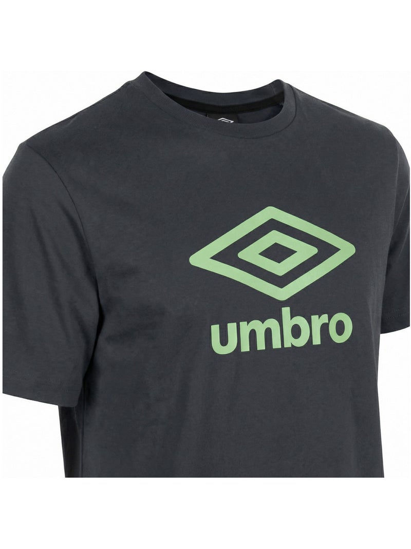 Tee shirt homme col rond en coton 160gsm et logo imprimé 729280 umbro Bleu - Kiabi