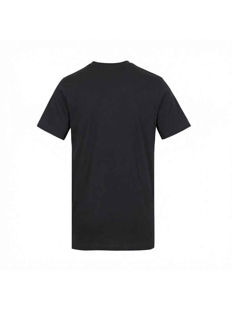 Tee shirt homme col rond en coton 160GSM et logo imprimé 729280 Umbro Noir - Kiabi