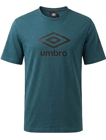 Tee shirt homme col rond en coton 160gsm et logo imprimé umbro