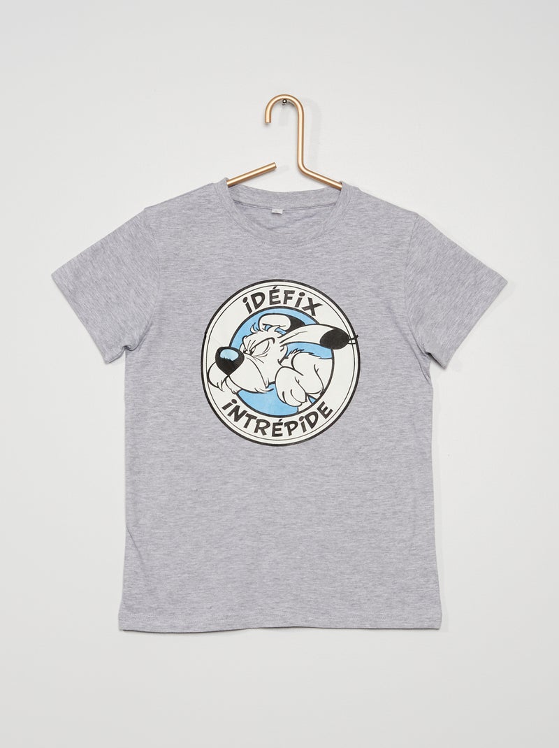 Tee-shirt 'Idéfix' 'Astérix' gris chiné - Kiabi