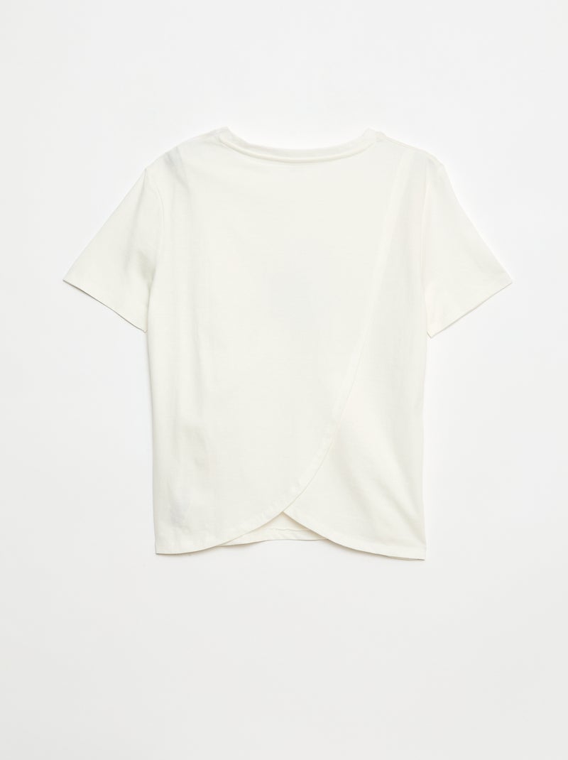 Tee-shirt imprimé - collection facile à enfiler Blanc - Kiabi