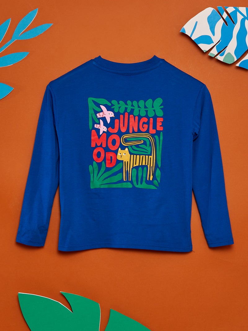 Tee-shirt imprimé - Grafik Edition Bleu - Kiabi