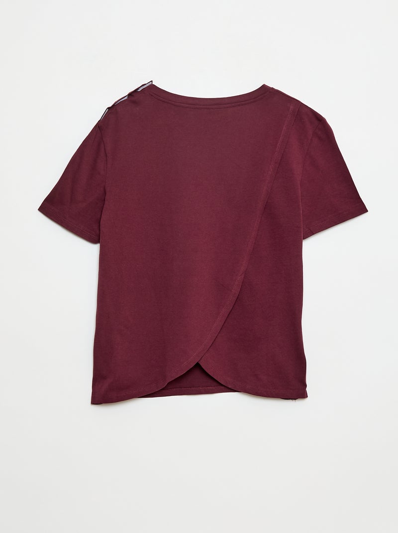 Tee-shirt imprimé - So Easy Bordeaux - Kiabi