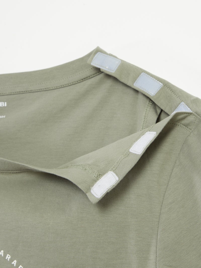 Tee-shirt imprimé - So Easy Gris vert - Kiabi