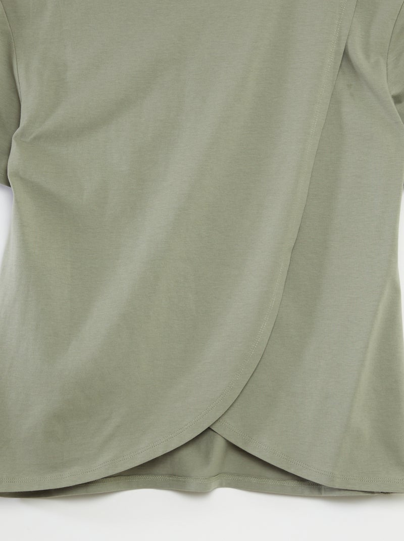 Tee-shirt imprimé - So Easy Gris vert - Kiabi