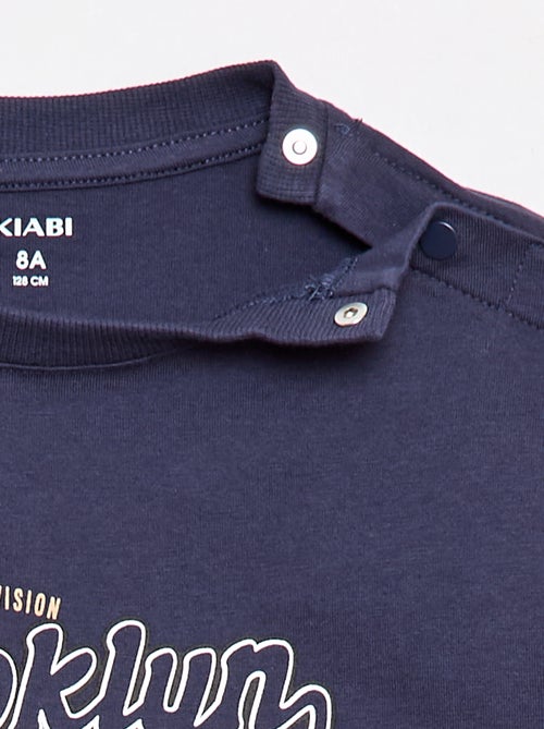 Tee-shirt imprimé à manches courtes - Collection facile à enfiler - Kiabi