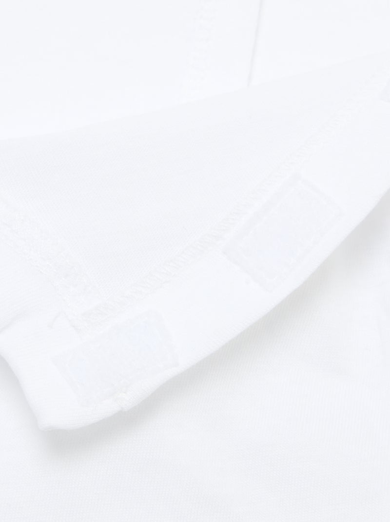 Tee-shirt imprimé à manches courtes -  Facile à enfiler Blanc - Kiabi