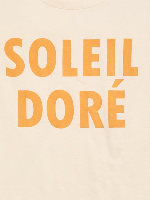 Tee-shirt imprimé à manches courtes -  Facile à enfiler - Kiabi